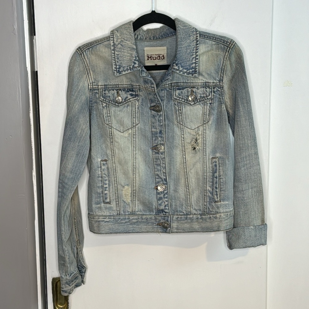 Mudd Jean Jacket M, Friday Night Lights, Bon Fire, parties, dance, Y2K, vintage